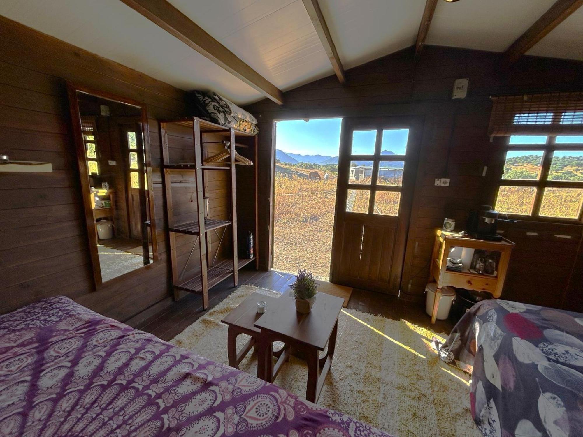 Cabana Rustica En Un Rancho Con Caballos, Prado Del Rey, Andalucia Esterno foto
