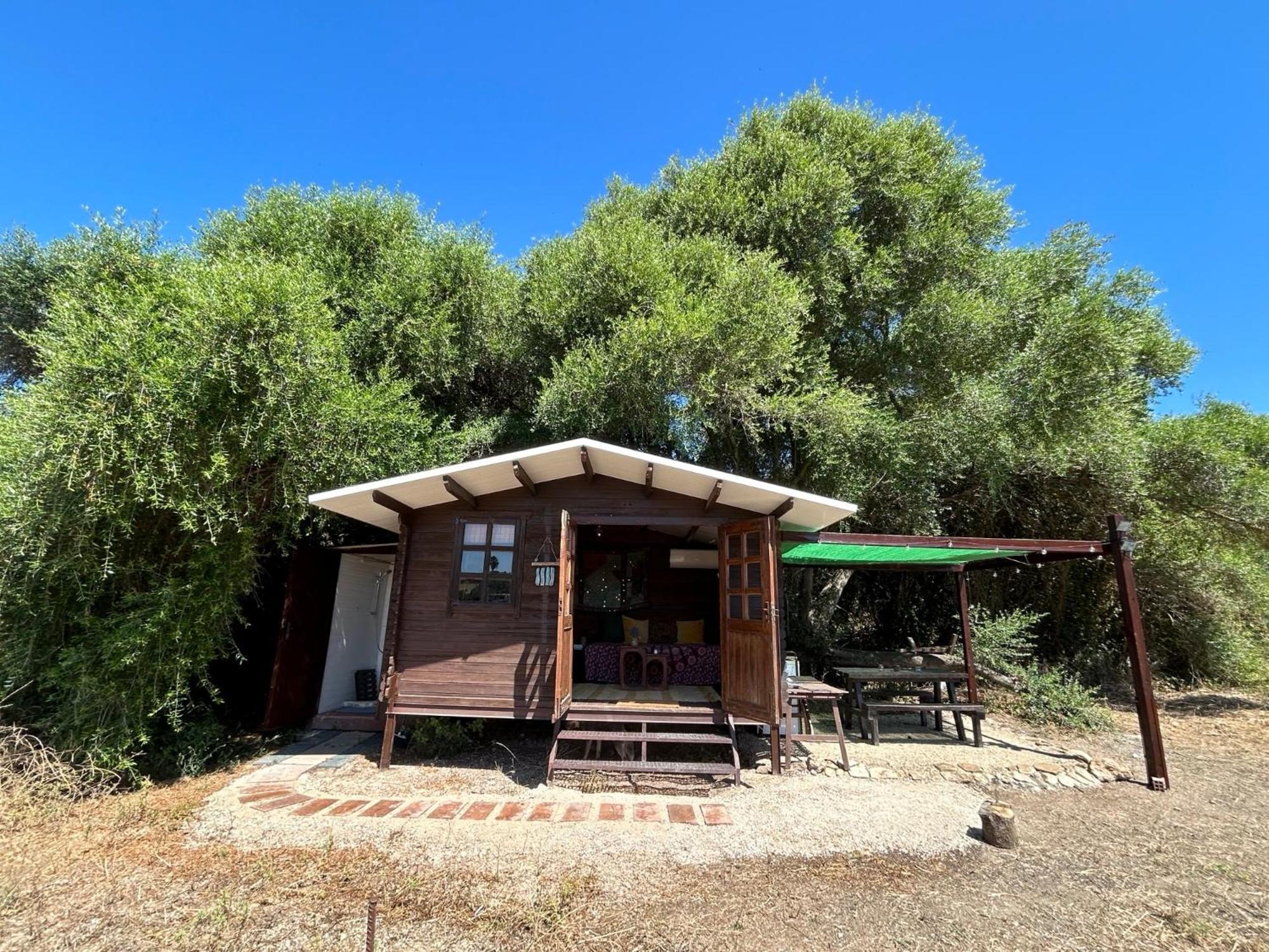 Cabana Rustica En Un Rancho Con Caballos, Prado Del Rey, Andalucia Esterno foto